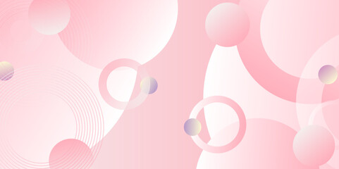 Modern geometrical dynamic and seamless abstract white background. Minimalist banner background, pastel colorful, pink and yellow gradations. flyer, social media cover,web banner,tech banner.