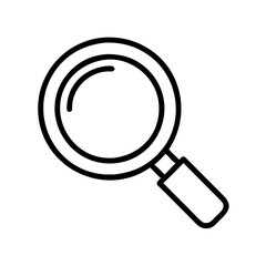 Magnifying glass icon search find zoom tool research exploration discovery investigation  px