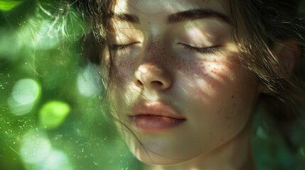 Serene Beauty: A Portrait of Tranquility in Nature's Embrace