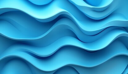 Abstract wavy blue background design
