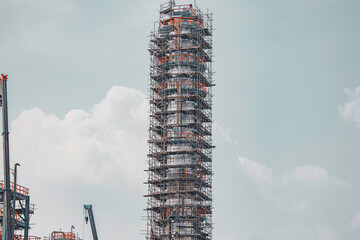 Refinery new plant equipment scaffold  for pump pipeline oil and gas valves pressure safety valve