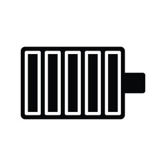 Battery icon in clean, modern design. Perfect for tech, energy, mobile apps, and UI/UX projects. High-quality vector, fully scalable and easy to customize.