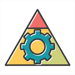 setting silhouette vector style