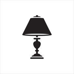 Obraz premium table lamp isolated on white
