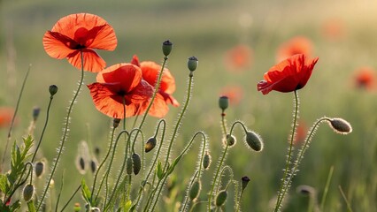 Fototapeta premium poppies in the field