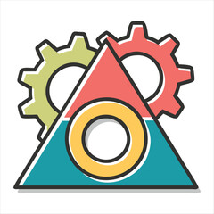 setting silhouette vector style