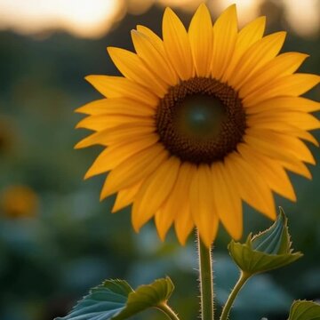 Mexican Sunflower standing tall in the evening light.
