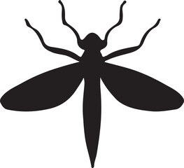 dragonfly silhouette vector