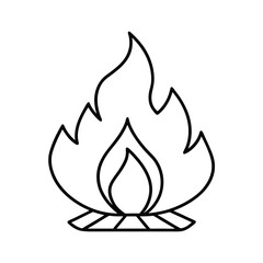vector illustration of a fire icon