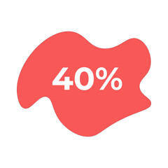 40 percent abstract spot discount promotion
Vector spot discount, sale