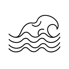 vector illustration of an ocean wave 