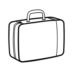 suitcase isolated on white background