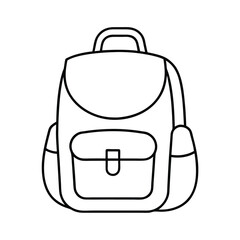 vector illustration of a travel-backpack