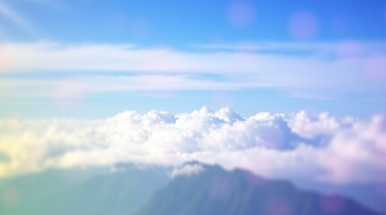 Fototapeta premium Clouds Above the Mountains