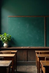 Dark chalk on a blackboard background in an old school classroom setting, chalk, classroom