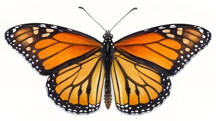 Fototapeta premium Butterfly isolated on a Transparent Background 