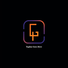 Obraz premium GP Letter Logo Design best Ever