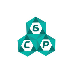 GCP creative minimalist letter logo. GCP unique vector initials alphabet letter logo design