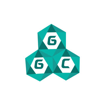GGC creative minimalist letter logo. GGC unique vector initials alphabet letter logo design