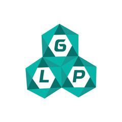 GLP creative minimalist letter logo. GLP unique vector initials alphabet letter logo design