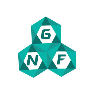GNF creative minimalist letter logo. GNF unique vector initials alphabet letter logo design