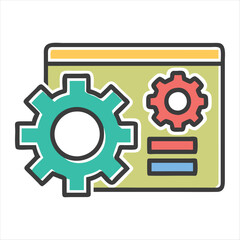 setting silhouette vector style