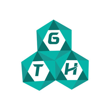 GTH creative minimalist letter logo. GTH unique vector initials alphabet letter logo design