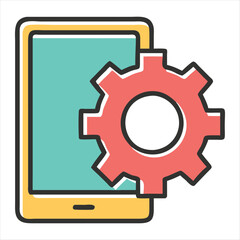 setting silhouette vector style