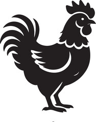 Fototapeta premium rooster vector illustration, rooster vector logo vector, rooster vector silhouette vector full body