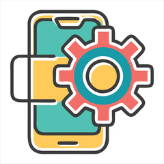 setting silhouette vector style