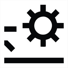 setting silhouette vector style