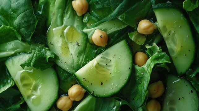 A fresh green salad with mixed greens, tomatoes, and balsamic vinaigrette. Featuring a light meal