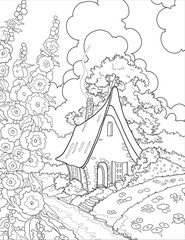 Landscape coloring pages, Landscape drawing for kids, Nature drawing,  Landscape illustration, Coloring pages
