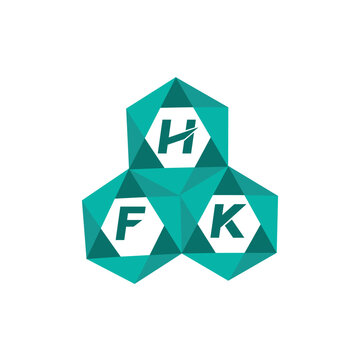 HFK creative minimalist letter logo. HFK unique vector initials alphabet letter logo designHFK creative minimalist letter logo. HFK unique vector initials alphabet letter logo design