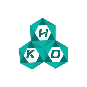 HKO creative minimalist letter logo. HKO unique vector initials alphabet letter logo design