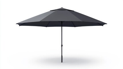 Black Patio Umbrella for Outdoor Use and Shade