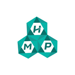 Obraz premium MobileHMP creative minimalist letter logo. HMP unique vector initials alphabet letter logo designHMP creative minimalist letter logo. HMP unique vector initials alphabet letter logo design