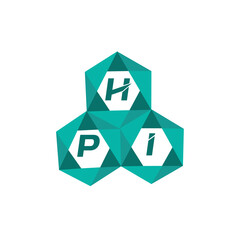 HPI creative minimalist letter logo. HPI unique vector initials alphabet letter logo design