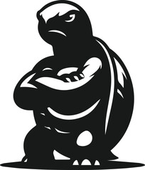 Vector turtle animal silhouette