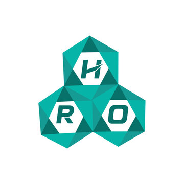 HRO creative minimalist letter logo. HRO unique vector initials alphabet letter logo design
