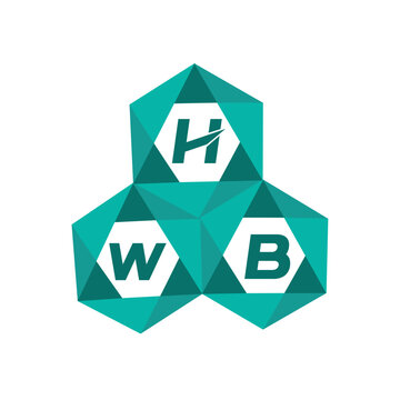 HWB creative minimalist letter logo. HWB unique vector initials alphabet letter logo designHWB creative minimalist letter logo. HWB unique vector initials alphabet letter logo design
