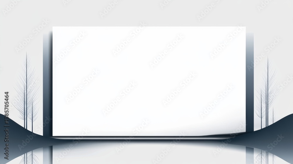 Poster a modern, yet simple border design featuring straight lines and balanced symmetry, perfect for digit