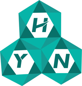 HYN creative minimalist letter logo. HYN unique vector initials alphabet letter logo design