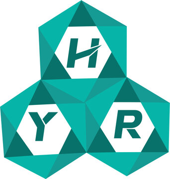 HYR creative minimalist letter logo. HYR unique vector initials alphabet letter logo design