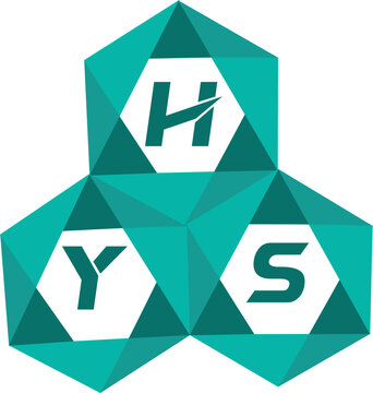 HYS creative minimalist letter logo. HYS unique vector initials alphabet letter logo design