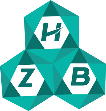 HZB creative minimalist letter logo. HZB unique vector initials alphabet letter logo design
