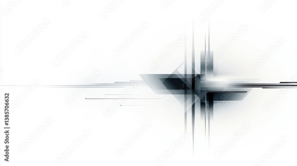 Poster a sharp, angular line border with crisp, defined edges, ideal for tech-themed designs, website templ