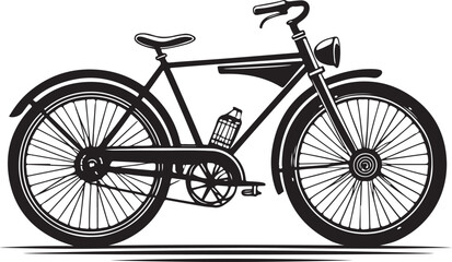 Fototapeta premium Bicycle Silhouette Vector Icon Design 