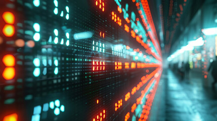 A large digital ticker displaying live stock prices and market indices. stock image, hd quality