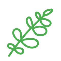 A green clover icon with a musical treble clef design, a St Patrick's Day symbol